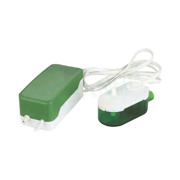 Green and white condenser pump PC-12(36)B with wiring for HVAC cooling systems, used in refrigeration and air conditioning units.